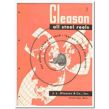J L Gleason Company 1946 vintage electrical catalog steel reels cable
