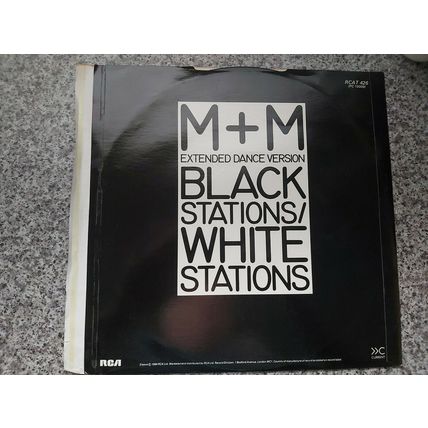 M + M ‎– Black Stations / White Stations (RCAT 426) 1984 (EP)