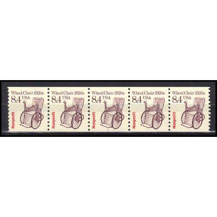 2256 8.4c Wheel Chair Fine MNH Dry Gum PNC 1/5 X3066