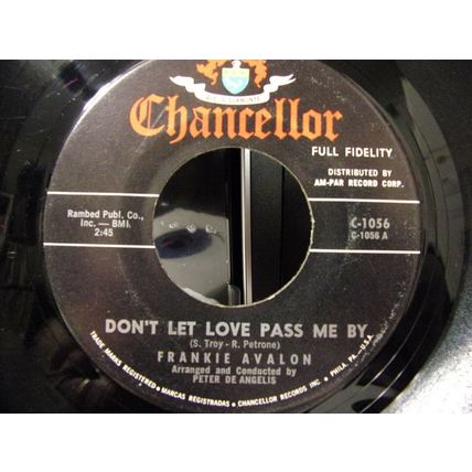 Frankie Avalon-Togetherness / Don't Let Love Pass Me By-45rpm-1960-VG+