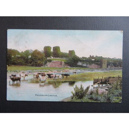 Rhuddlan Castle, Rhuddlan, Denbighshire, Wales Postcard