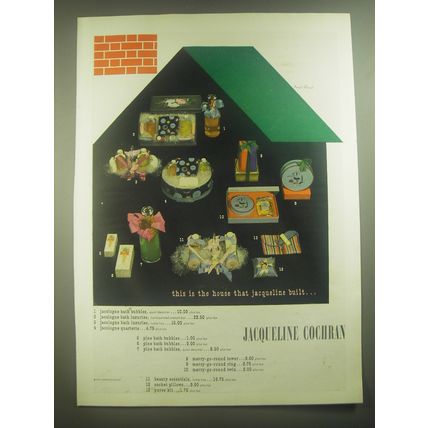 1945 Jacqueline Cochran Toiletries Ad - art by Paul Rand