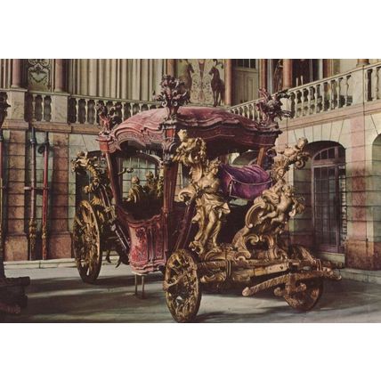 Marquis of Fontes Portugal Musee De Coches Exhibit Postcard