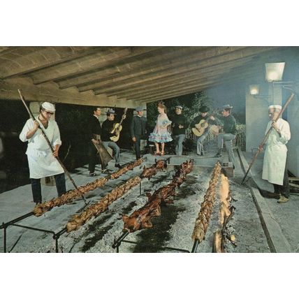 Fiesta Andaluza Cortijo Ses Rotes Mallorca Spanish 1970s Postcard
