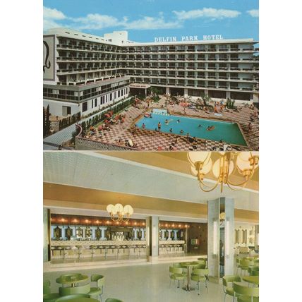 Salou Delfin Park Hotel Tarragona Costa Dorada 2x Spain Postcard s