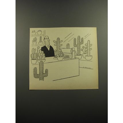 1952 Cartoon by O. Soglow - Cactus Salesman