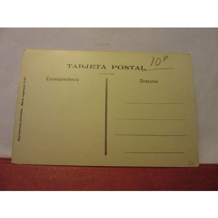 HOTEL PRINCIPE DE ASTURIAS, MALAGA, SPAIN unused antique postcard #