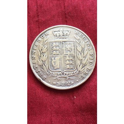 Queen Victoria 1844 Half Crown .925 Sterling Silver Coin Collectable Coin