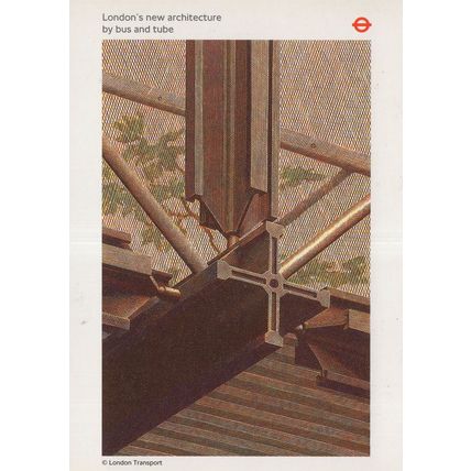 Finsbury Avenue London Architect Transport Art Poster Postcard