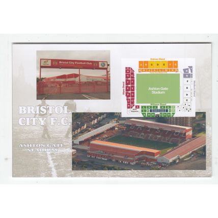 Ashton Gate Stadium Bristol City FC Football Club Postcard