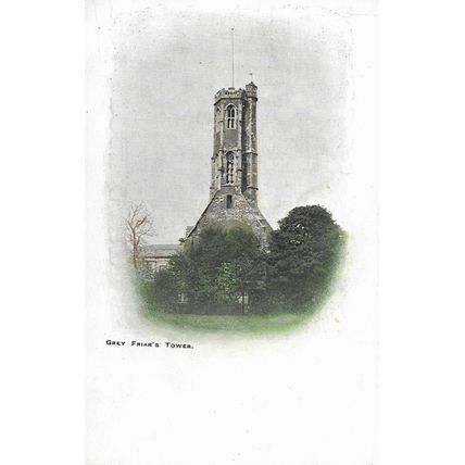 Grey Friar's Tower - King's Lynn - Norfolk - Original Postcard (ETV)