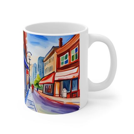 At the Cafe Vancouver British Columbia #34 Mug Ceramic Coffee Mug 11oz