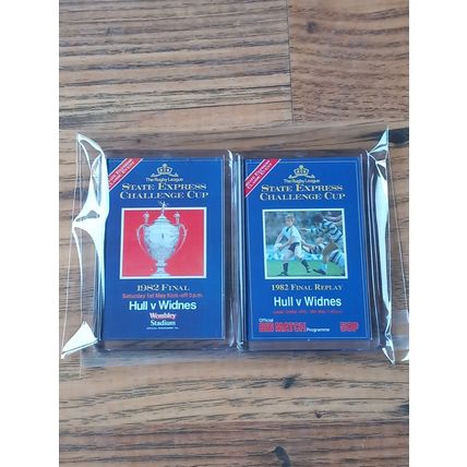 1980-1989 Rugby League Challenge Cup Final Programme fridge magnet collection