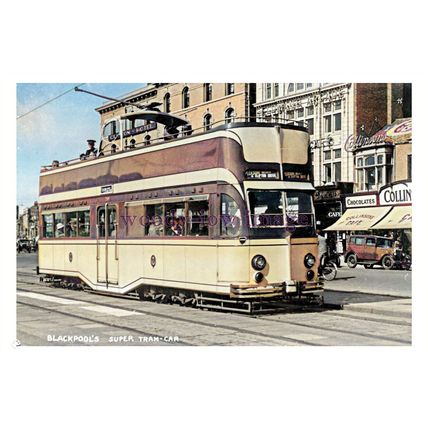 ptc4503 - Lancs. - One of Blackpool's Vintage Super Tram-Cars - print 6x4