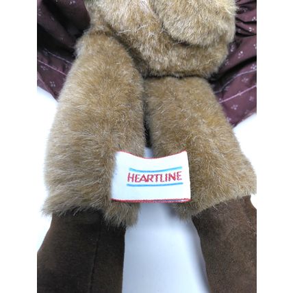 Heartline Bear Plush - Approx. 14" - Adorable Little Dress & Straw Hat! FAST SH