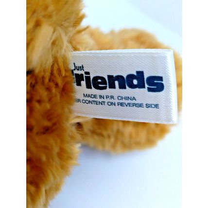 Just Friends 14" Fuzzy Brown Christmas Bear Velvet Robed Gold Pom Pom Santa Hat