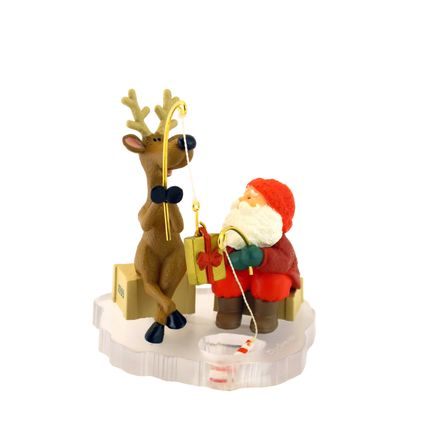 HALLMARK KEEPSAKE FISHING FOR FUN CLIP ON CHRISTMAS ORNAMENT 1995 (QXC5207)