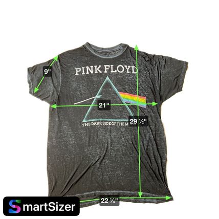 Pink Floyd Dark Side Of The Moon Lightweight Burnout Material XL T-Shirt Shirt