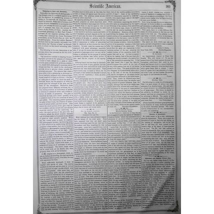 Scientific American, July 26, 1856. Ballooning; Railroad & Steamboats accidents