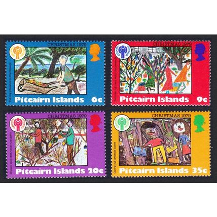 Pitcairn Christmas Intl Year of the Child 4v 1979 MNH SG#200-203 Sc#188-191