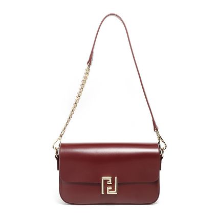 Genuine Leather Women Shoulder Bag Crossbody Handbag Red