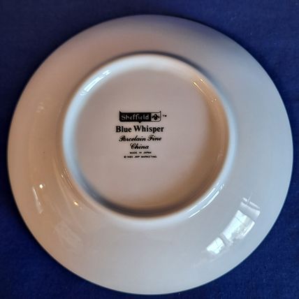 Vintage Sheffield BLUE WHISPER Porcelain FRUIT/Dessert BOWL Cereal Sauce 5 5/8"