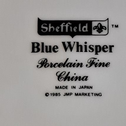 Vintage Sheffield BLUE WHISPER Porcelain FRUIT/Dessert BOWL Cereal Sauce 5 5/8"