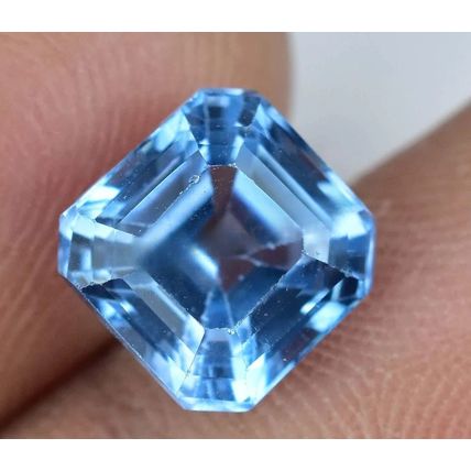 3.85 Ct Natural Blue Aquamarine Emerald Stunning Loose Gemstone
