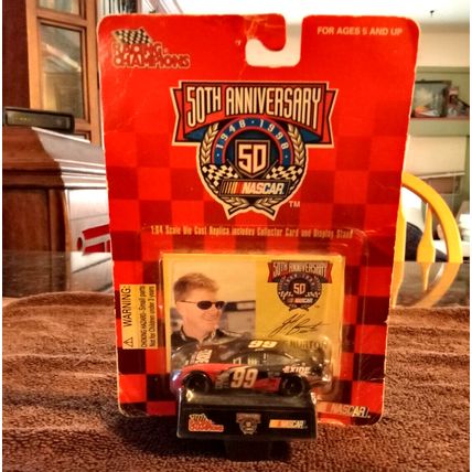Racing Champions 1:64 Jeff Burton Ford Taurus # 99 50th Anniversary Nascar 1998