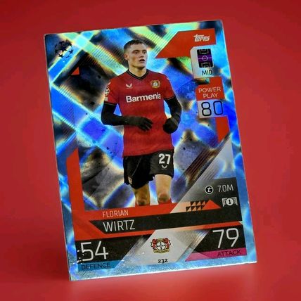 MATCH ATTAX 2022 2023 CRYSTAL PARALLEL #232 FLORIAN WIRTZ BAYER LEVERKUSEN