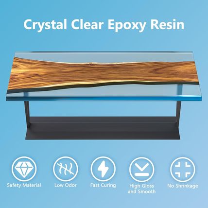 Ocepor Epoxy Resin-1 Gallon, Crystal Clear Epoxy Resin Kit, No Yellowing No Bubb