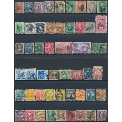 440 Stamp Selection - USA - Used Hinged