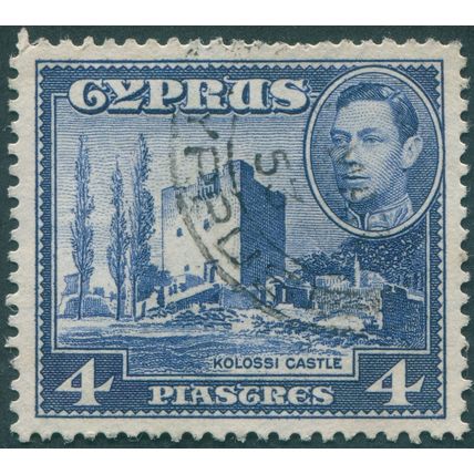 Cyprus 1951 4pi. ultramarine SG156b used