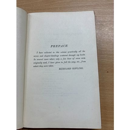 1918 RUDYARD KIPLING "SONGS FROM BOOKS" FICTION RED LEATHER BOOK (P3)