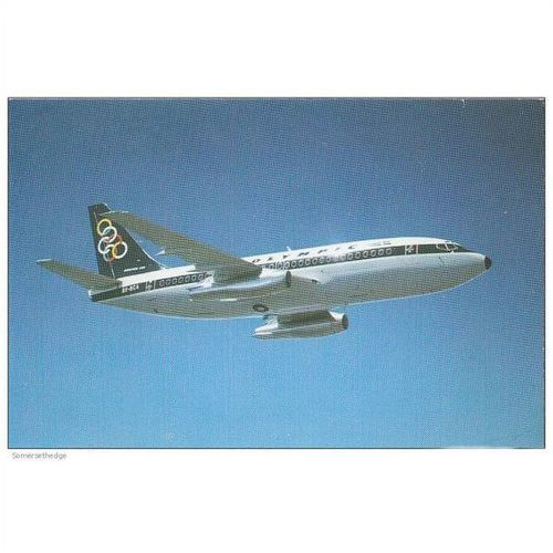 Olympic Airways Boeing B737 200 Aircraft Postcard (A13938)