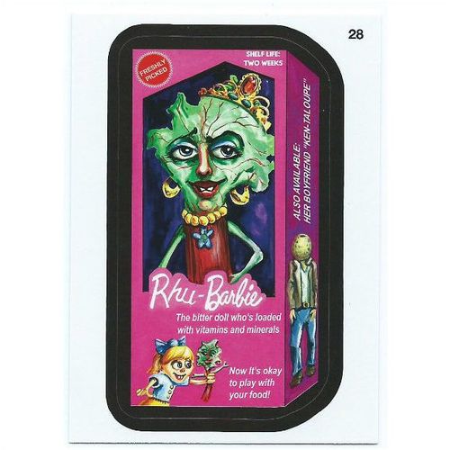 2012 Wacky Packages Series 9 - #28 - Rhu-Barbie