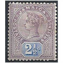 Jamaica 1891 SG29 2 1/2d Dull Purple & Blue Mounted Mint. ..