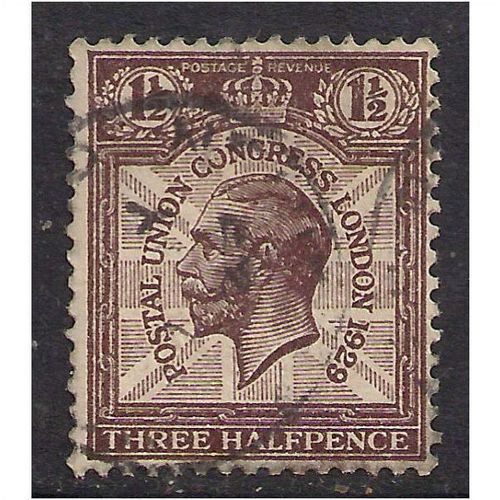 GB 1929 KGV 1 1/2d Brown 9th UPU SG 436 (G185