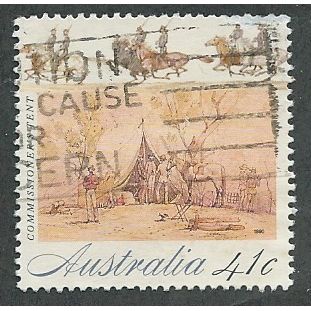 AUS 1990 41c 'COLONIAL DEVELOPMENT- COMMISSIONERS TENT' FINE USED (EBID42-666)