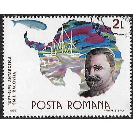 Mi 4283: 2 L. multicoloured Polar Research: Emil Racovita.