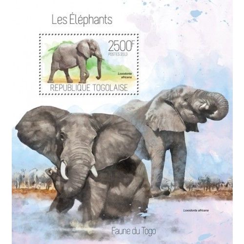 TOGO 2013 SHEET MNH ELEFANTES ELEPHANTS ELEFANTEN ELEFANTI WILDLIFE 5A
