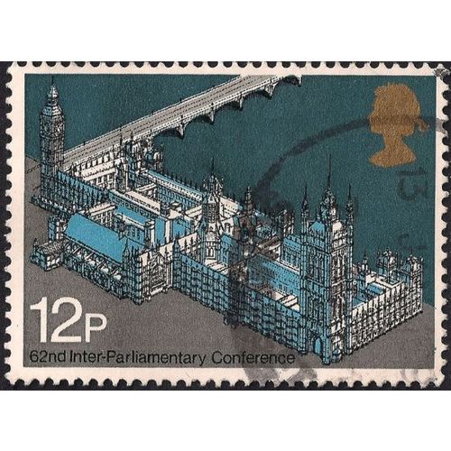 GB, Houses of Parliament, blue 1975, 12p, #2