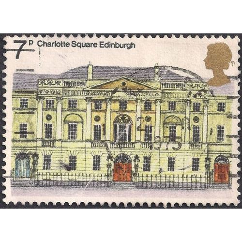 GB, Charlotte Square, Edinburgh, white 1975, 7p, #2