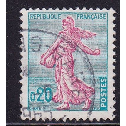 FRANCE 1960 SOWER 20c VALUE USED SG1455