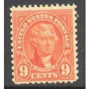 641 9c Thomas Jefferson Barely Clears MNH Q1858