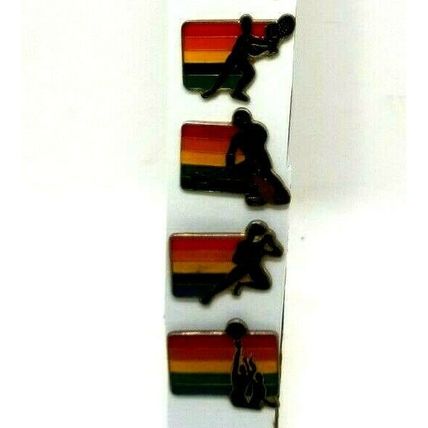 Olympic Games Summer Sport Rainbow Hat Pin Vintage Lot of 8 (D6)