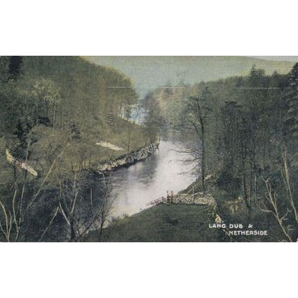 Lang Dub Over Netherside Antique Grassington Postcard