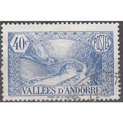 Andorre Français 1932 Michel 33 O Cote (2008) 12.00 € Pont de Saint-Antoine