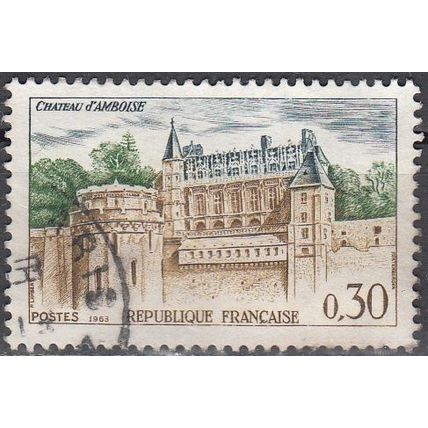 France 1963 Michel 1444 O Cote (2008) 0.20 € Château d'Amboise Cachet rond
