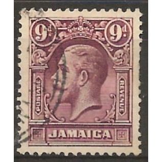 Jamaica 1929 SG110 9d Maroon Fine Used ..